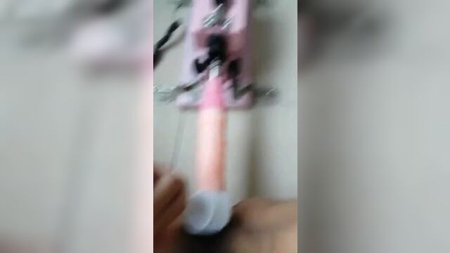 She tried out a new device