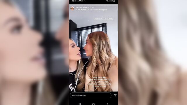 Francesca farago kisses