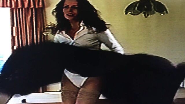 Pleated Skirt Blown Up In Her Face