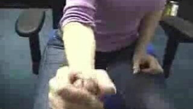 Handjob at Work Office