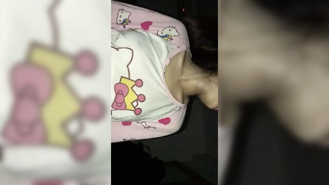 Shorty Chinese Girl in pajamas 1