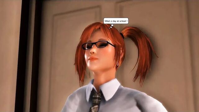 Futanari 3D - Schoolgirl loves to be fucked by futanari girl