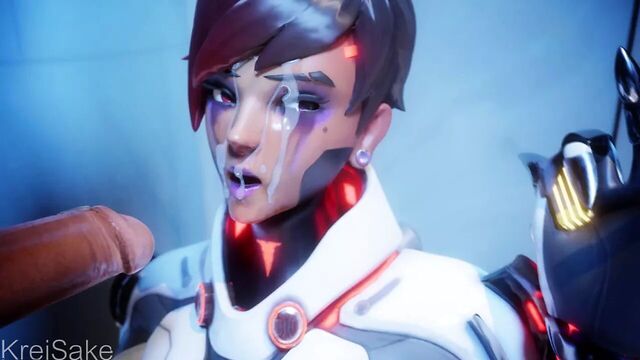 Overwatch Sombra Blowjob Facial