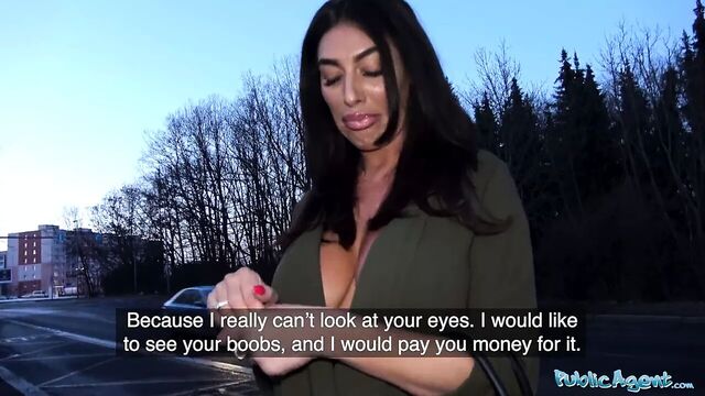 Public Agent Cheating big boobs Brit deepthroats thick cock