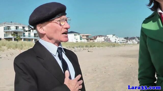 Brit milf fingered and fucked in elderly trio