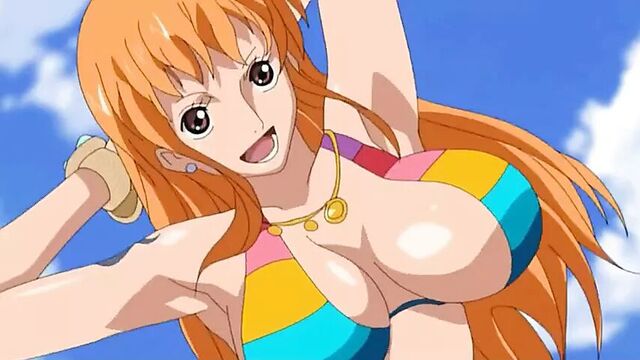 Nami very sexy & bitch in bikini (One Piece)