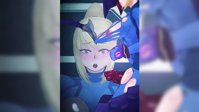 Ridley fucks Samus Aran. Animation. Metroid