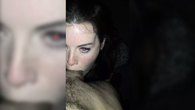 Allegedly Kaya Scodelario deep throating a cock, POV clip