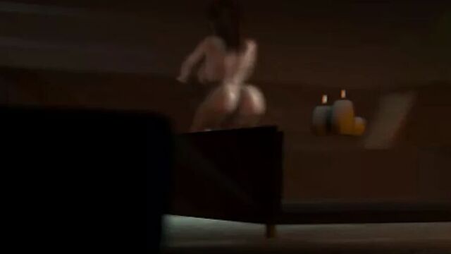 Huge black dick guy fucks huge tits girls