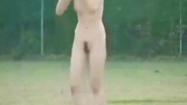 Pretty sexy lady high-jumper