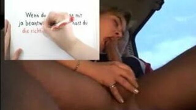 German Screwing in the Backseat