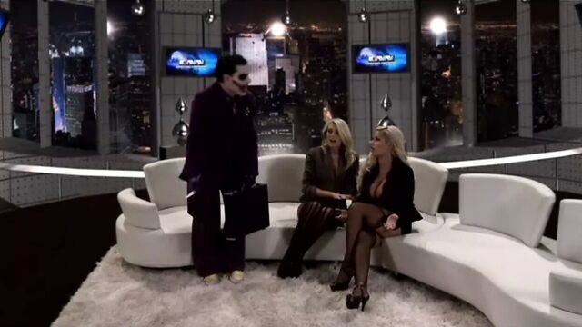 Bridgette B - dressed up producer conquered three beauties