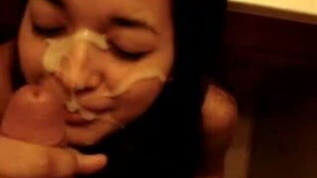 19 yo Latina GF POV Blowjob and Facial