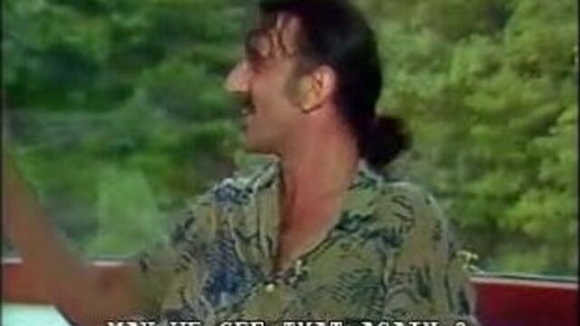 Frank Zappa having distraction during an interview